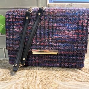 Kate Spade New York Emerson Place Lenia Tweed Handbag NWT